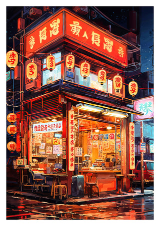 Red Ramen Shop print