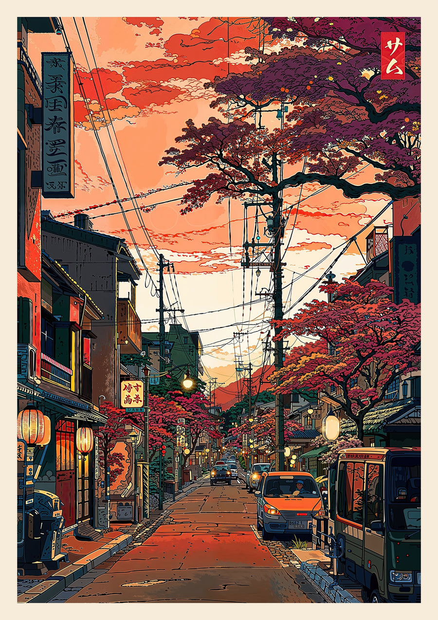 Voorstad van Tokio - Print Only frame