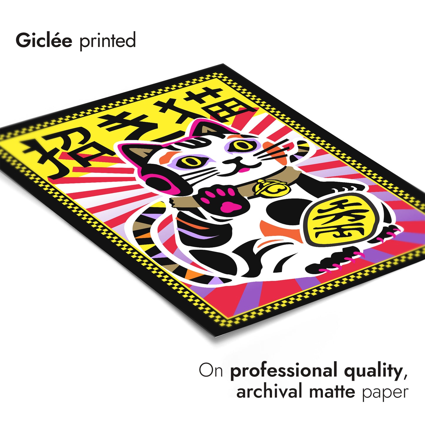 Psykedelisk Maneki Neko-katt