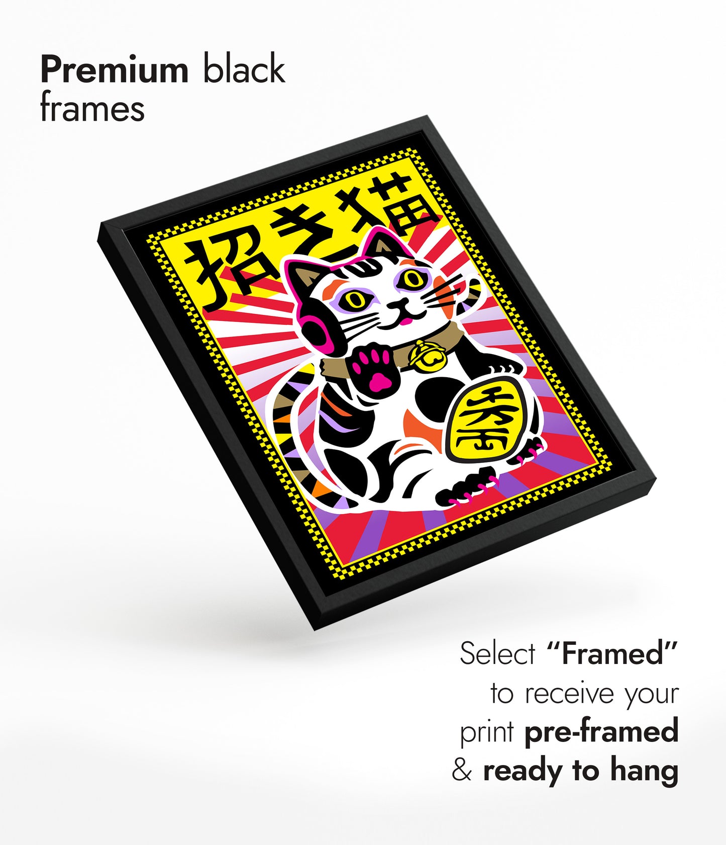 Psykedelisk Maneki Neko-katt