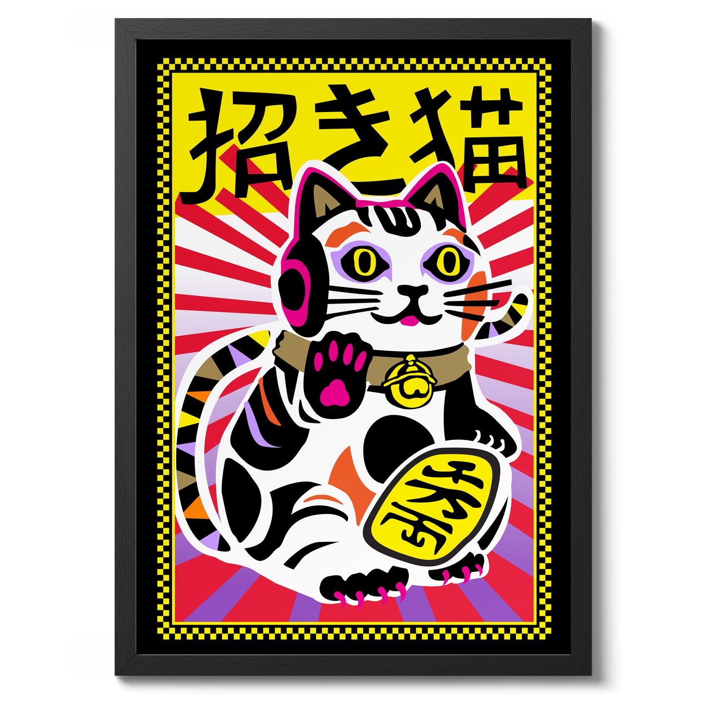 Psykedelisk Maneki Neko-katt