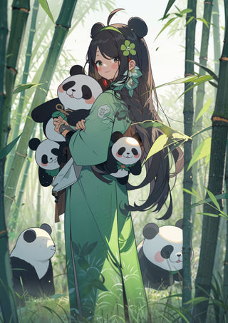 The Panda Grove Maiden print