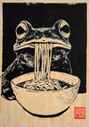 Noedelfrog print
