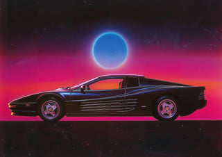 Synthwave Car print