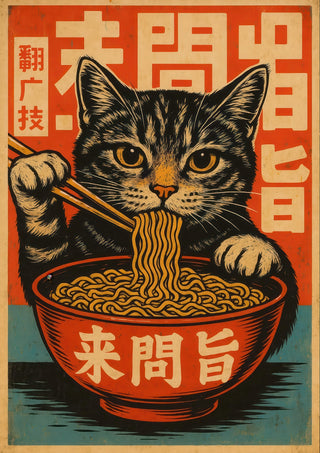 Mjau Mein Katt print