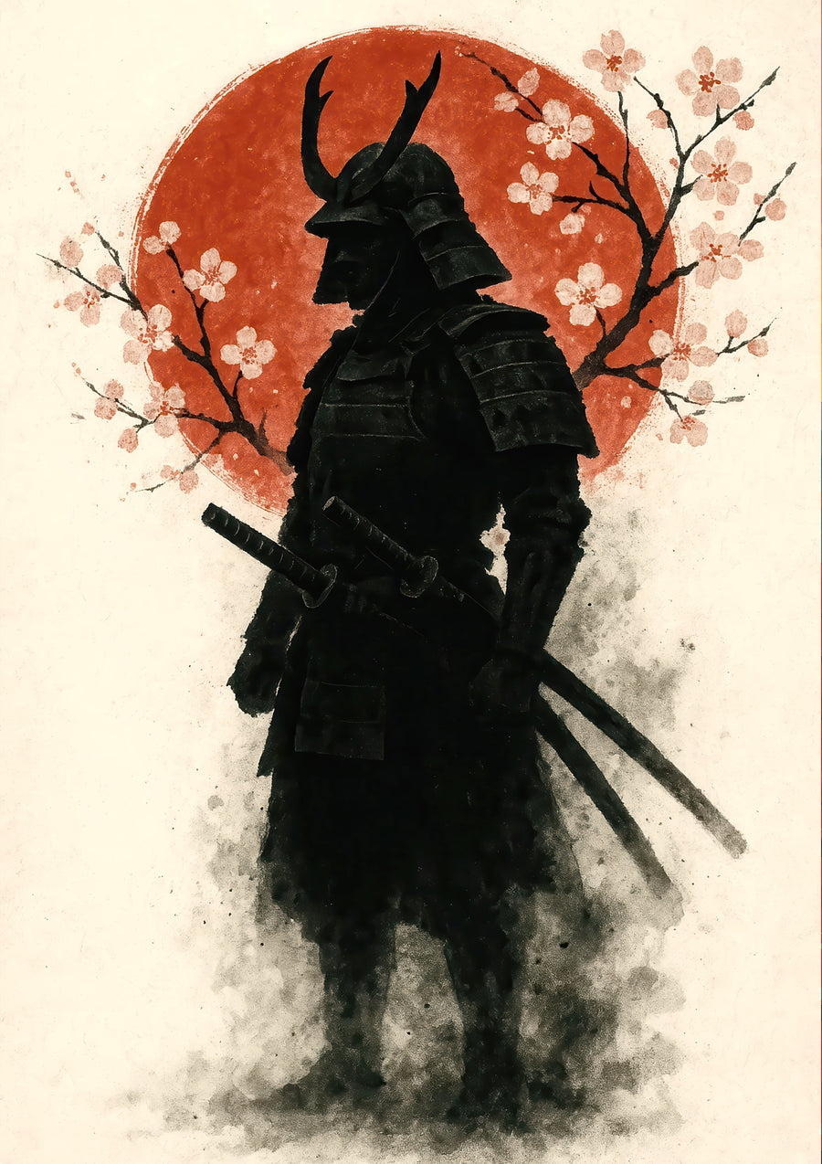Sunset Ronin - Print Only frame