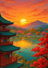 Twilight in Kyoto print
