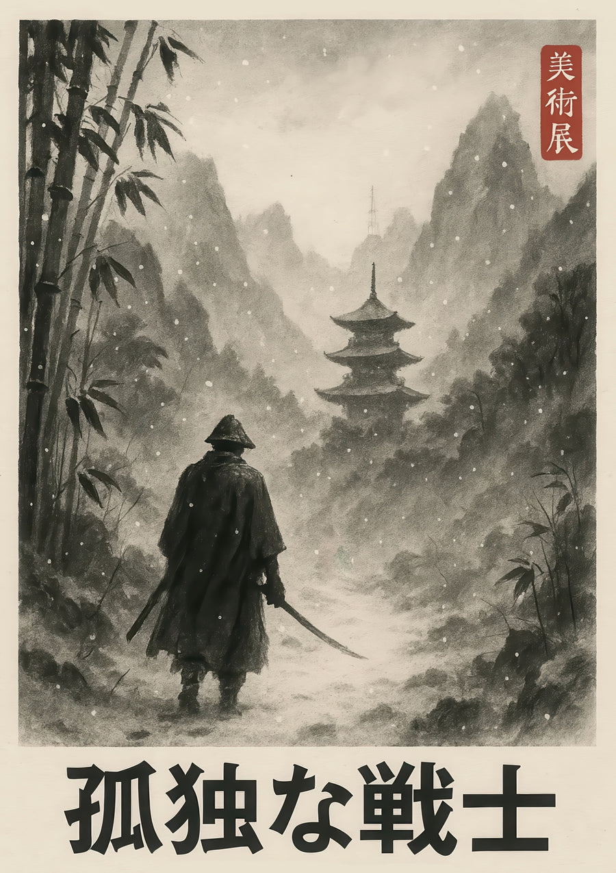 Samouraï Solitaire - Print Only frame