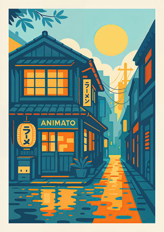 Animato Corner Shop print