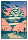 Osaka Castle at Sunset print