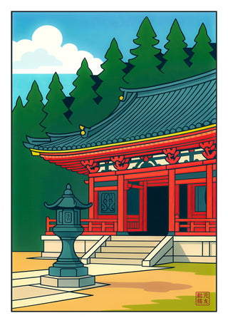 Shrine at Noon print