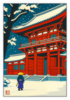 Snowy Temple print