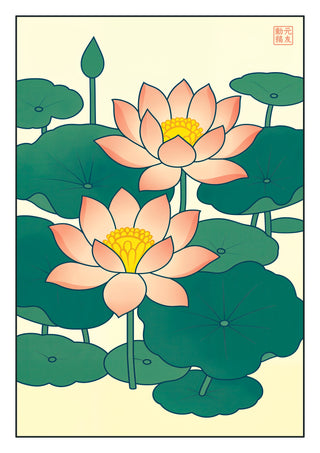 Lotus Flowers print