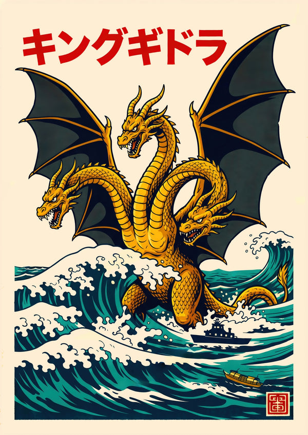 Great Wave of King Ghidorah