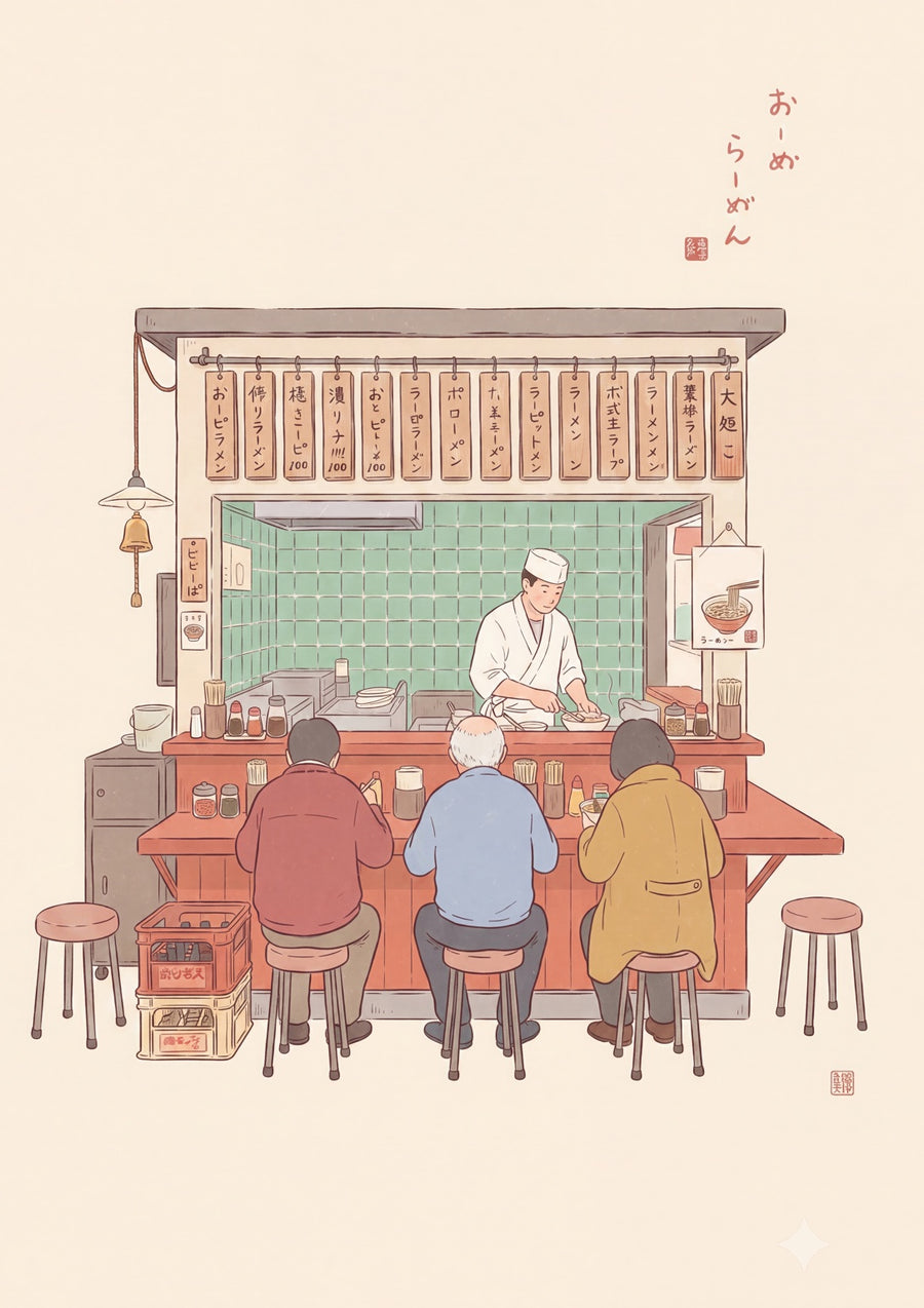 Ramen Stand - Print Only frame