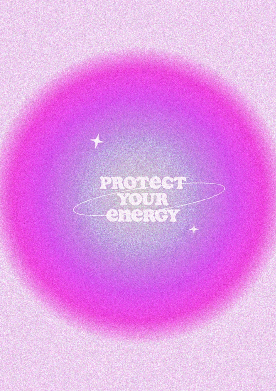 Bescherm je energie - Print Only frame