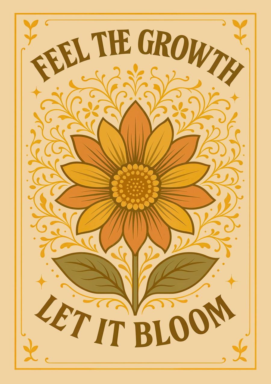 Feel The Growth - Print Only frame