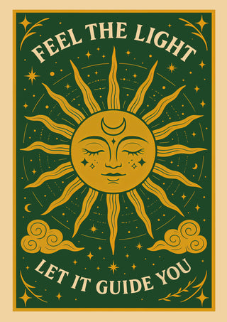 Voel het licht, groen print