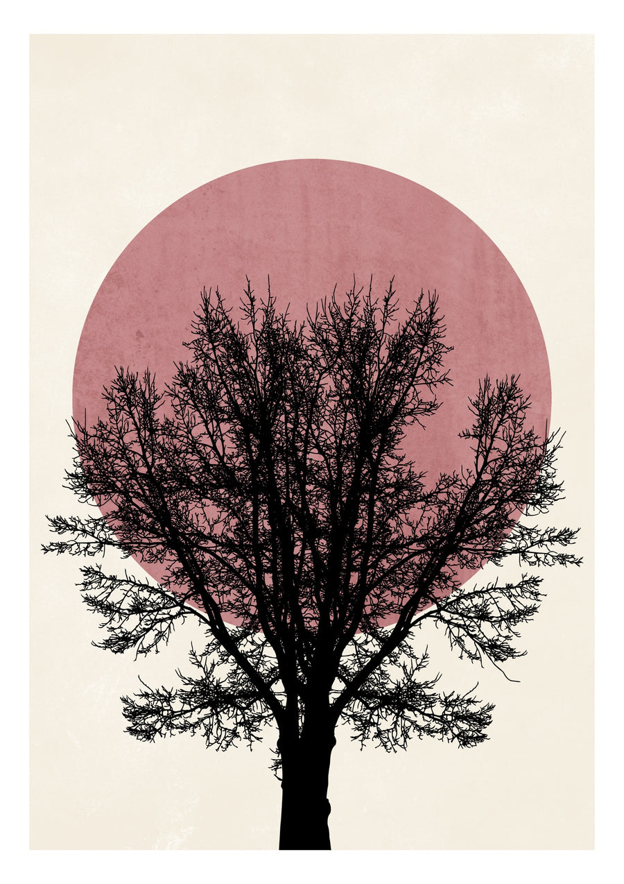 Tree Pink - Print Only frame