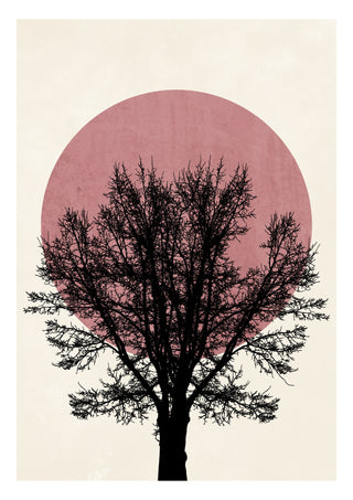Tree Pink print