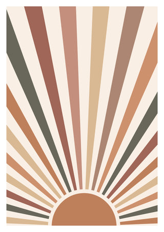Earth-Tone Sunshine print