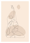 Posture de yoga print