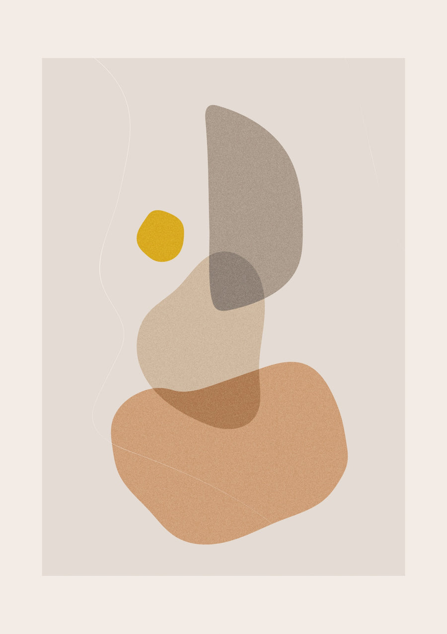 Abstracte Vormen - Print Only frame