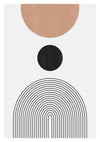Black Dot and Arches print