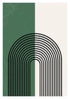 Green Arch print