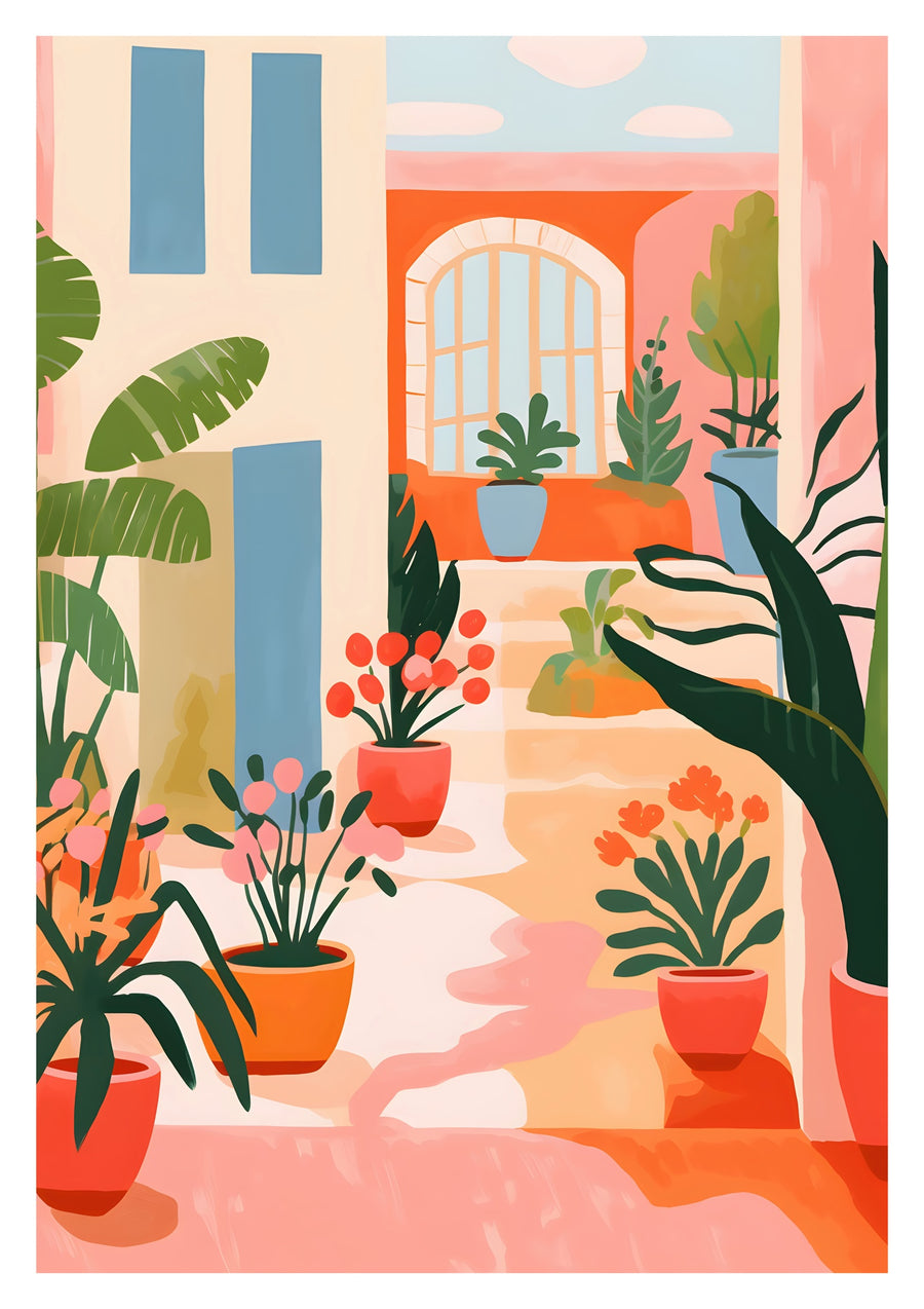 Scandi Gardens - Print Only frame