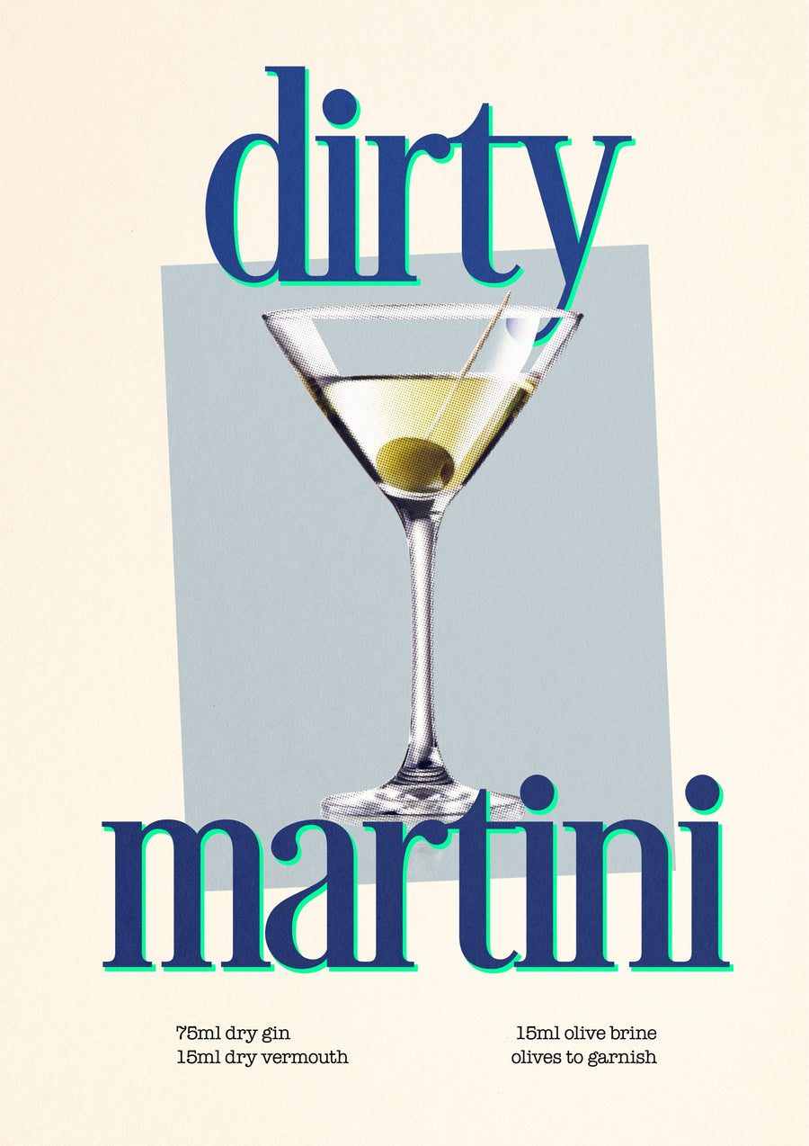 Smutsig Martini - Print Only frame