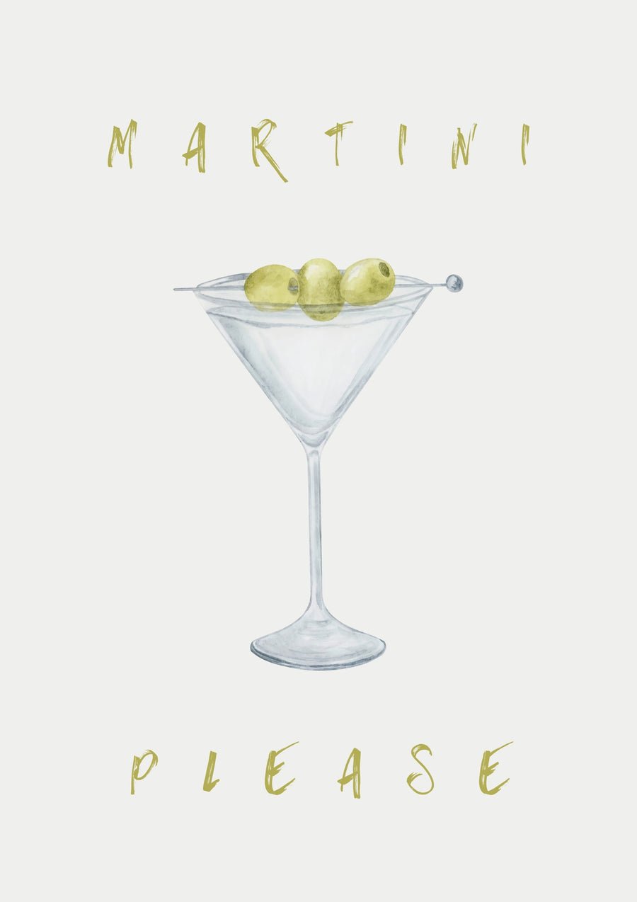 Martini tack - Print Only frame