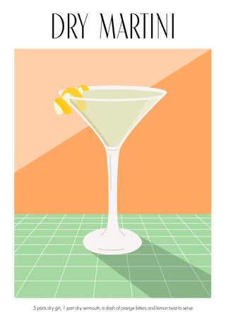 Dry Martini print