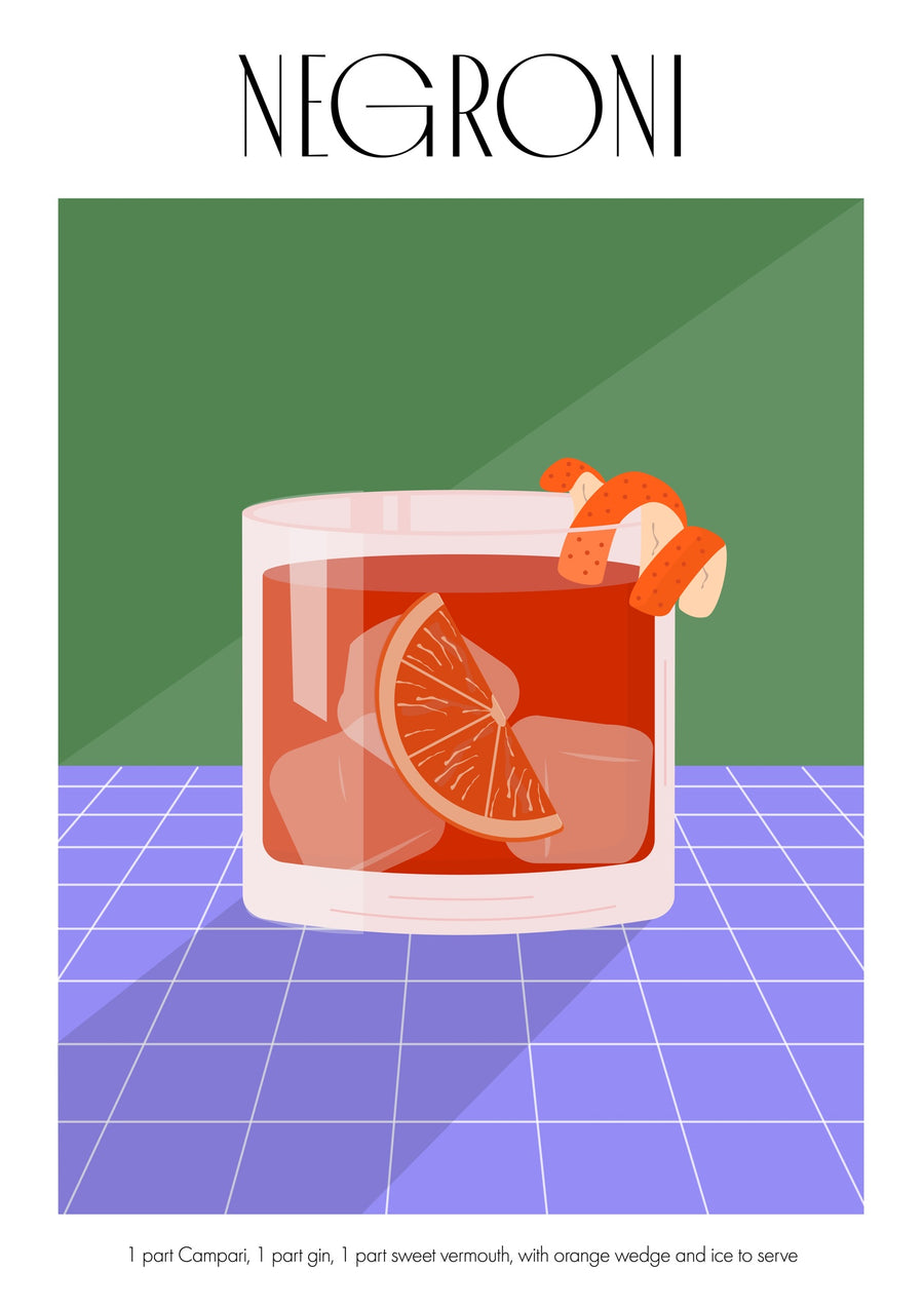 Negroni - Print Only frame