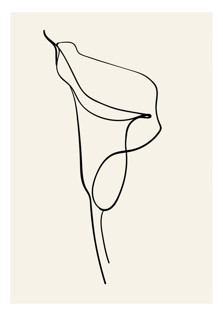Lignes Fleurissantes - Print Only frame