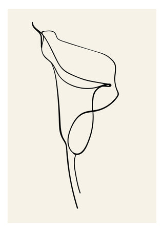 Blommande linjer print