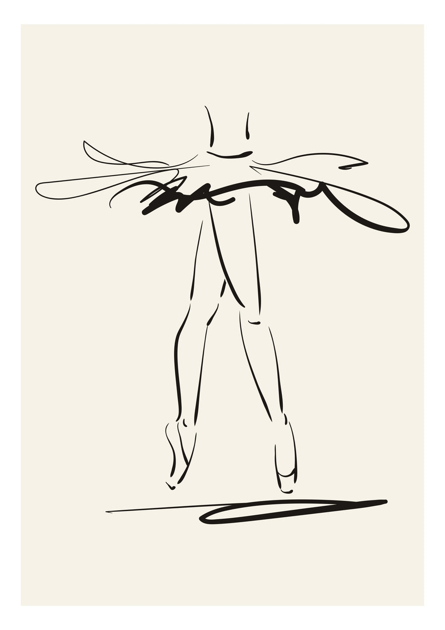 Extension Poised - Print Only frame