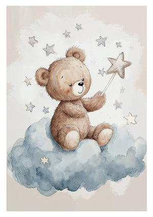 Teddybär auf einer Wolke