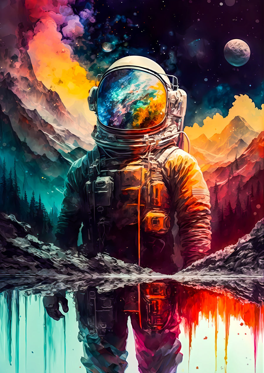 Lone Spaceman - Print Only frame