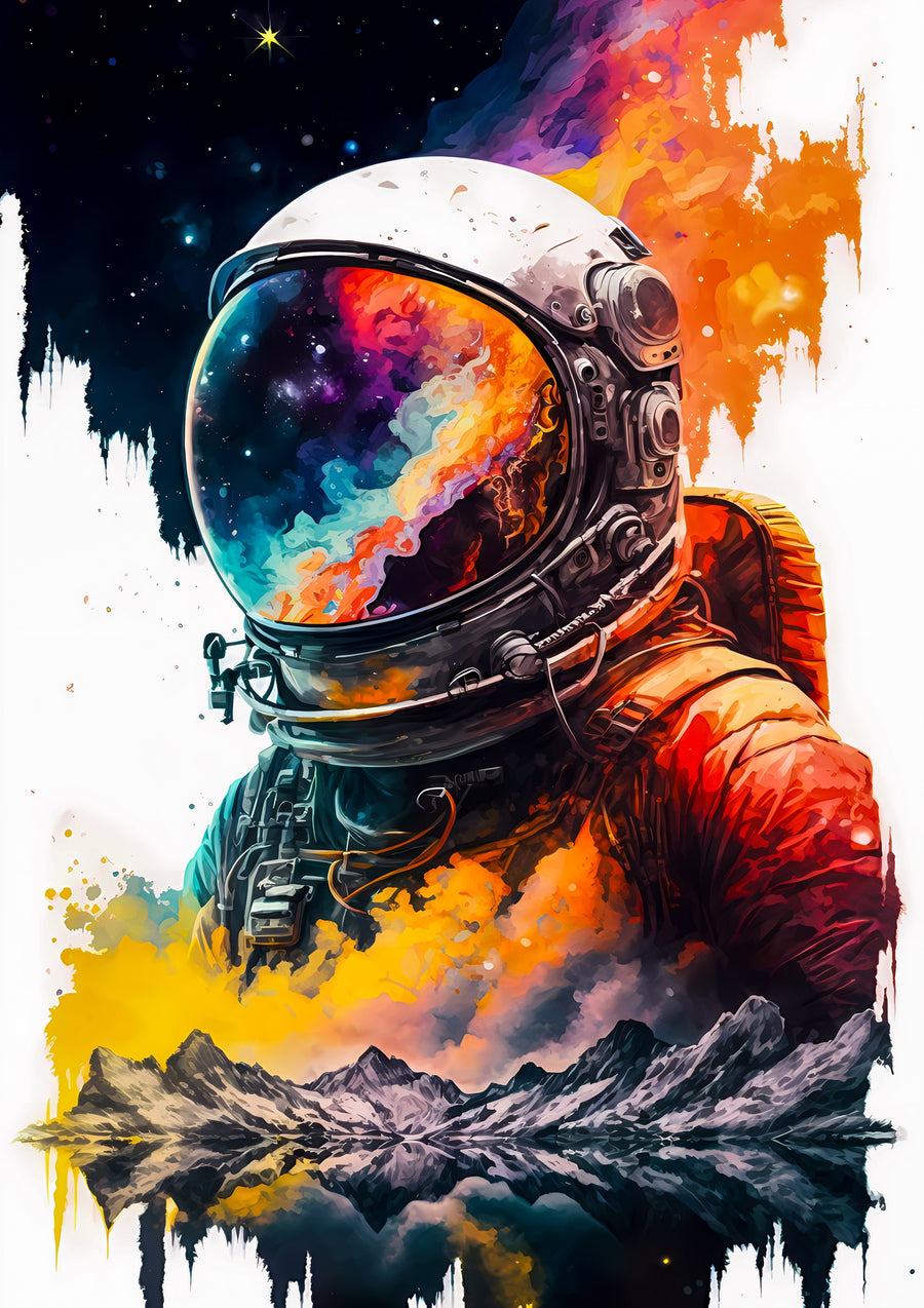 Kosmische Astronaut - Print Only frame