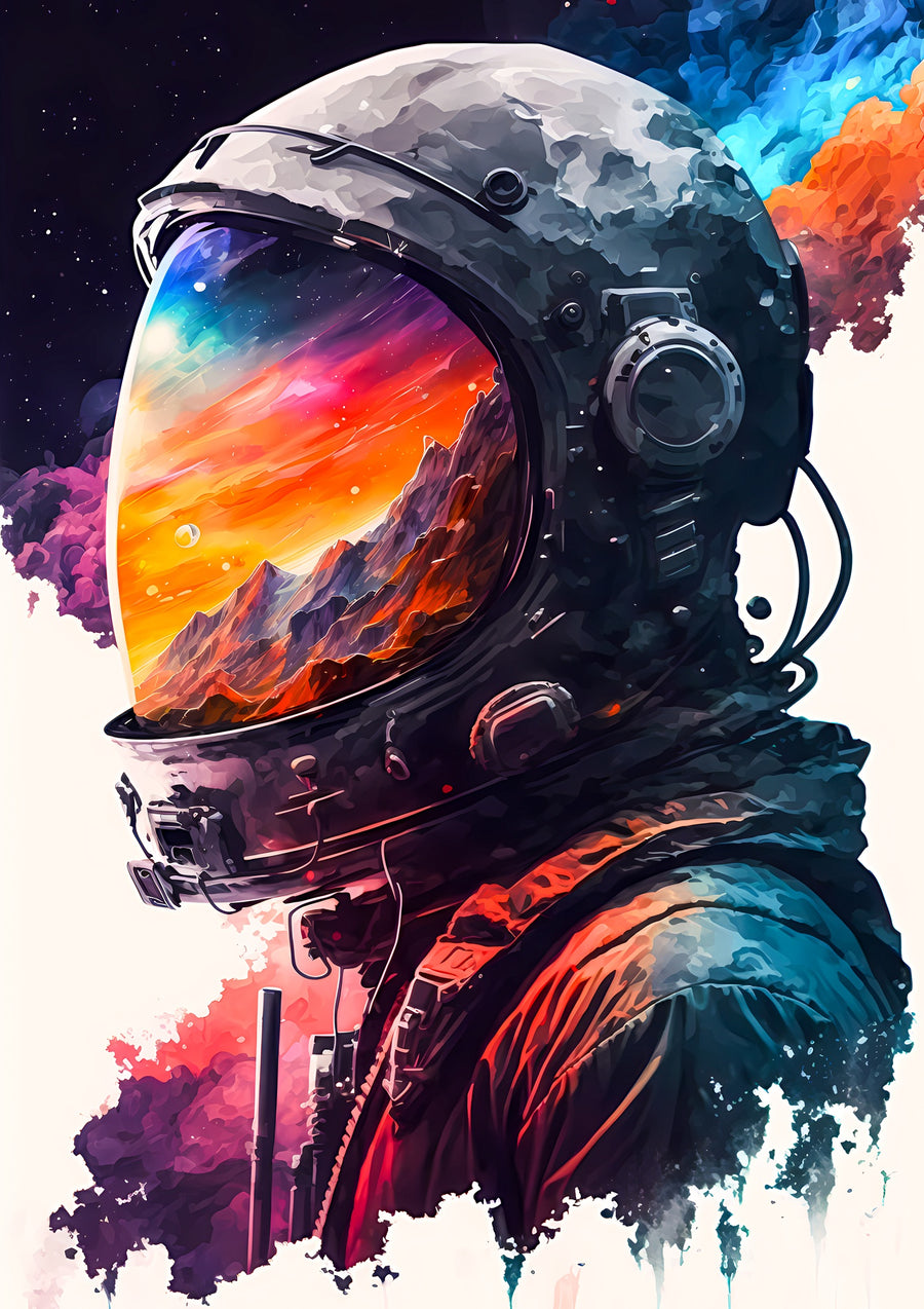 Astronaut in the Cosmos - Print Only frame