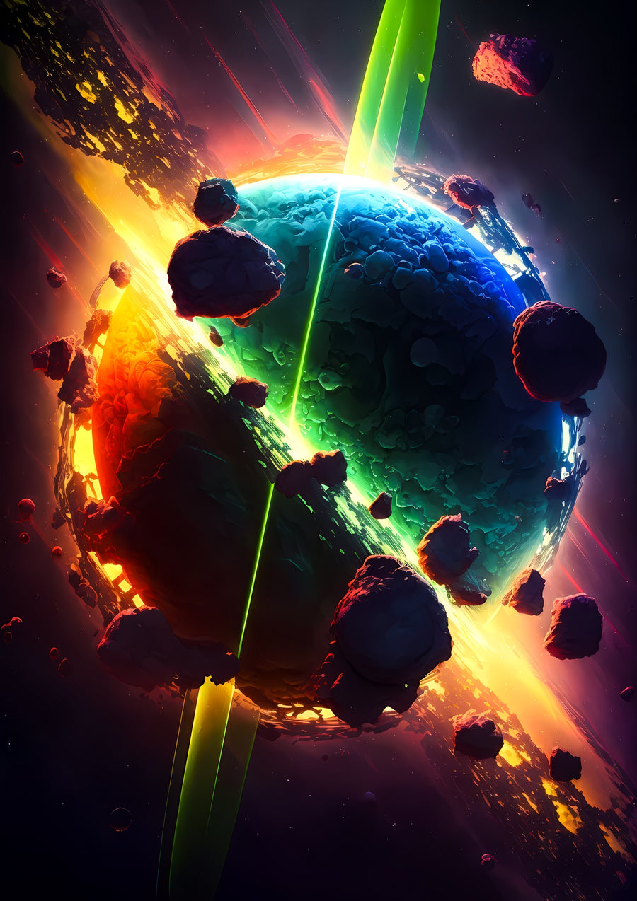 Explosion céleste - Print Only frame