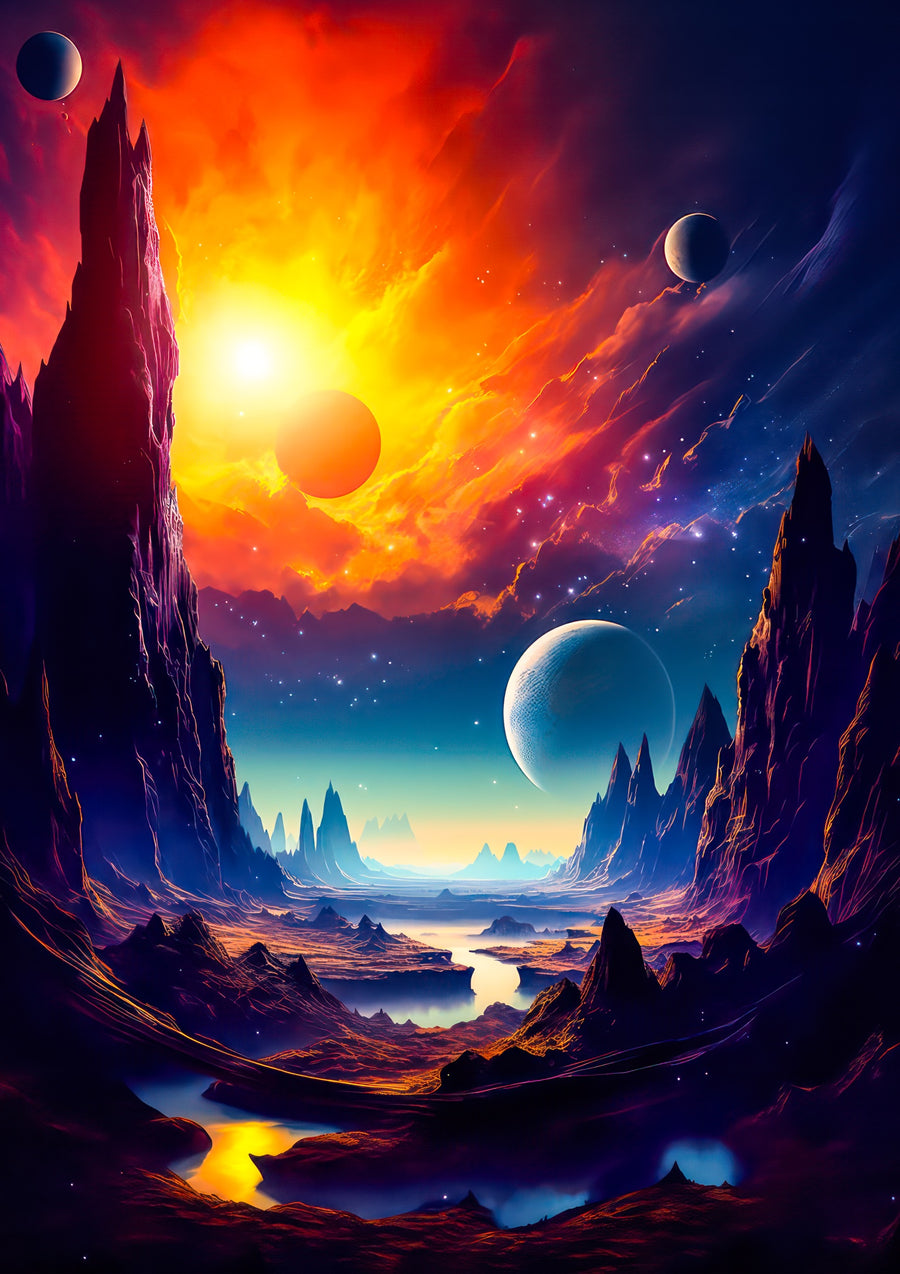Canyon de l'Espace - Print Only frame