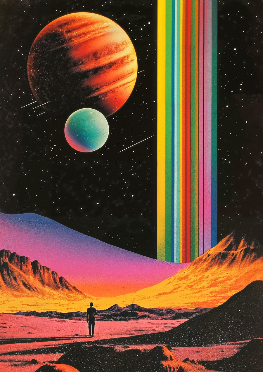 Graphic Space Beams IV - Print Only frame