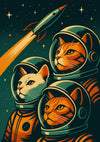 Kattastronauter print