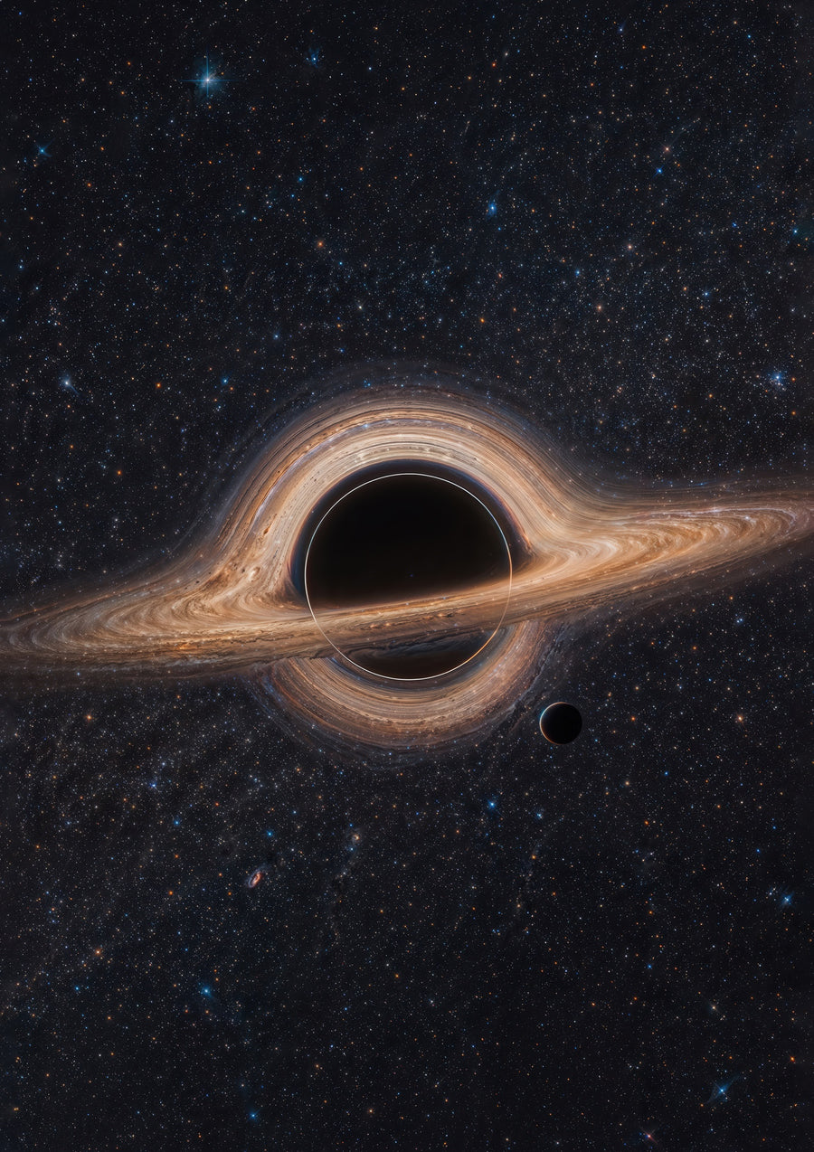 Zwart Gat - Hubble - Print Only frame