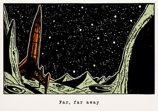 Space - far, far away print