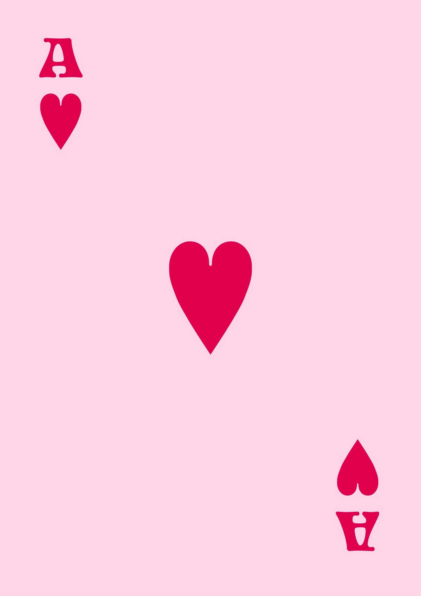 Ace of Hearts | Typography | Framed Prints & Posters – Animato