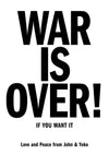 War is Over print