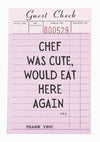 Chef Was Cute print